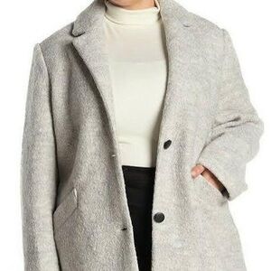 Marc New York Light Gray Pea Coat